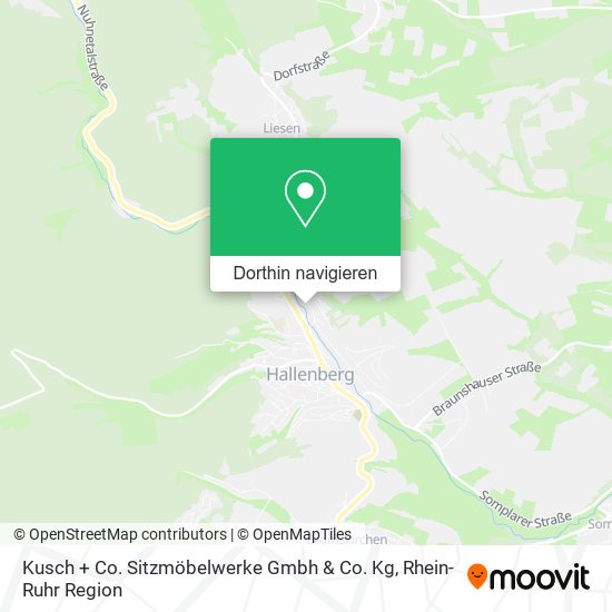 Kusch + Co. Sitzmöbelwerke Gmbh & Co. Kg Karte