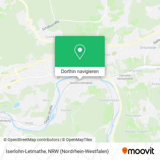 Iserlohn-Letmathe Karte
