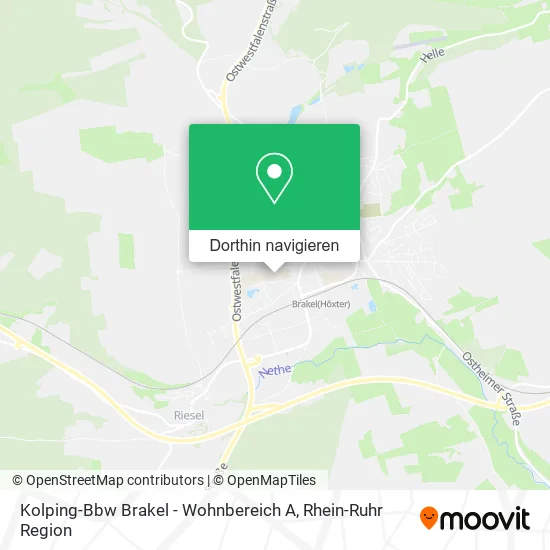 Kolping-Bbw Brakel - Wohnbereich A Karte