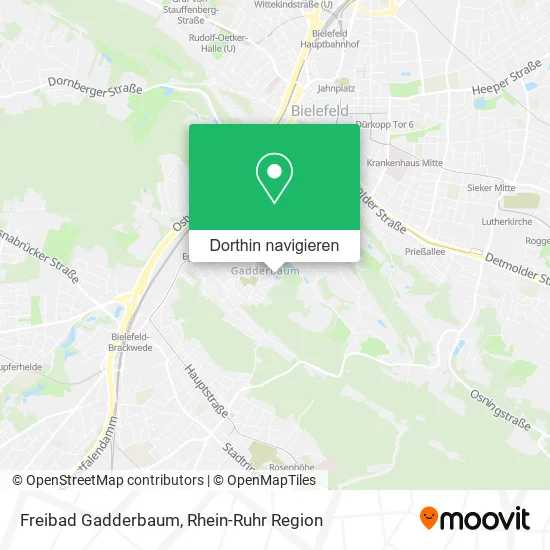 Freibad Gadderbaum Karte