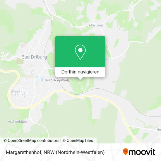 Margarethenhof Karte