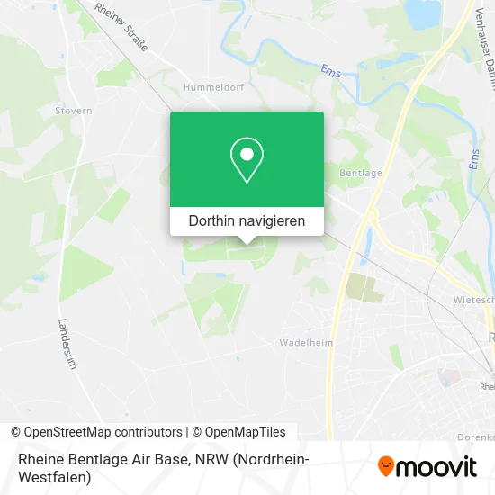 Rheine Bentlage Air Base Karte