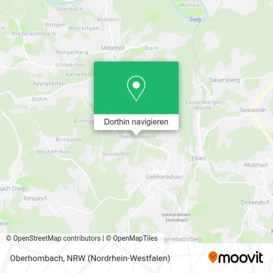 Oberhombach Karte