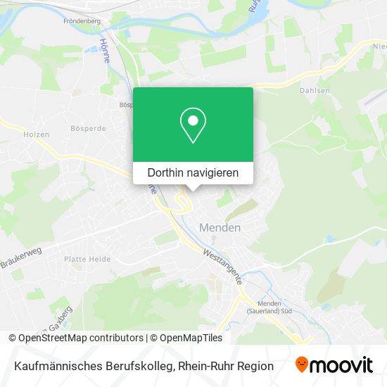 Kaufmännisches Berufskolleg Karte