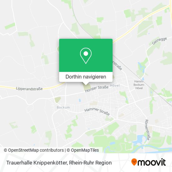 Trauerhalle Knippenkötter Karte