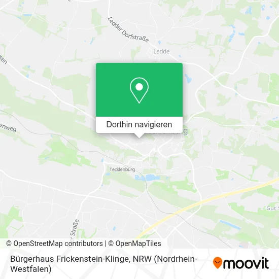 Bürgerhaus Frickenstein-Klinge Karte