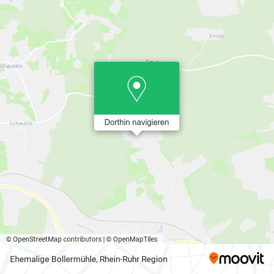 Ehemalige Bollermühle Karte