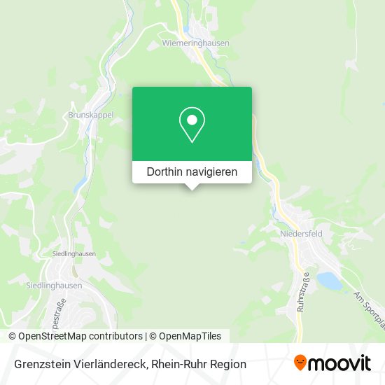Grenzstein Vierländereck Karte