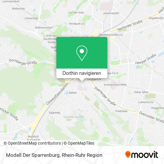 Modell Der Sparrenburg Karte