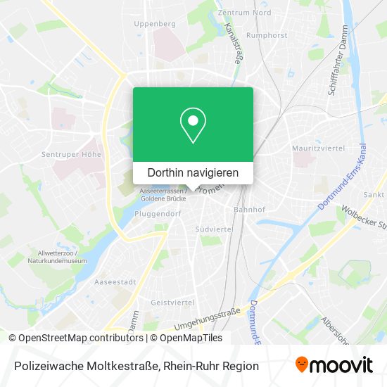 Polizeiwache Moltkestraße Karte