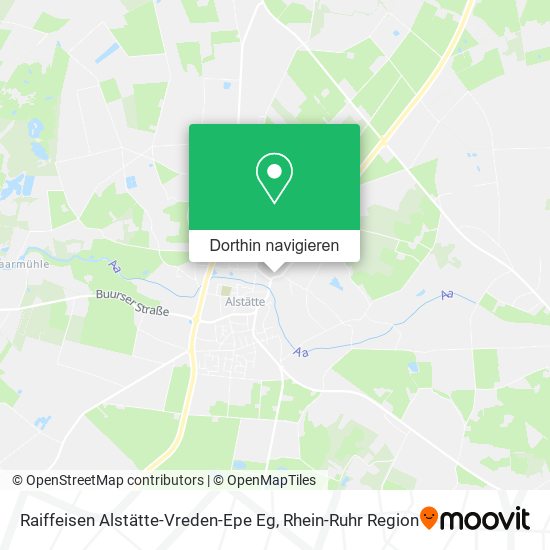 Raiffeisen Alstätte-Vreden-Epe Eg Karte