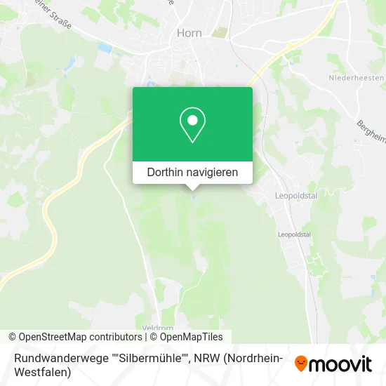 Rundwanderwege ""Silbermühle"" Karte