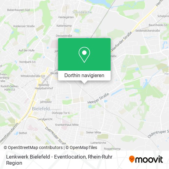 Lenkwerk Bielefeld - Eventlocation Karte