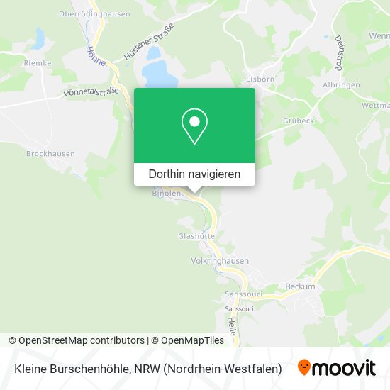 Kleine Burschenhöhle Karte