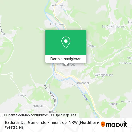 Rathaus Der Gemeinde Finnentrop Karte