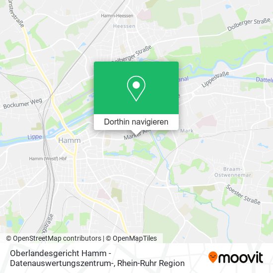 Oberlandesgericht Hamm -Datenauswertungszentrum- Karte