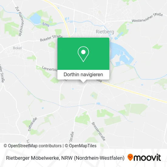 Rietberger Möbelwerke Karte