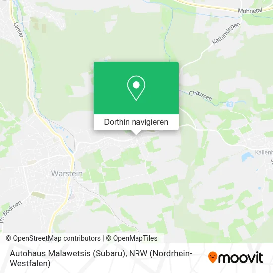 Autohaus Malawetsis (Subaru) Karte
