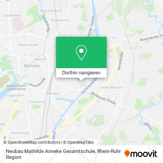 Neubau Mathilde Anneke Gesamtschule Karte