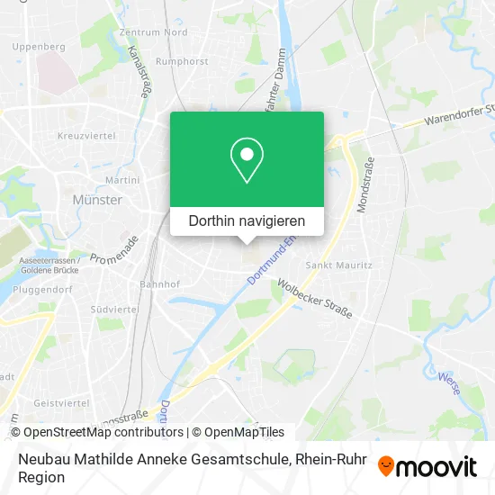 Neubau Mathilde Anneke Gesamtschule Karte