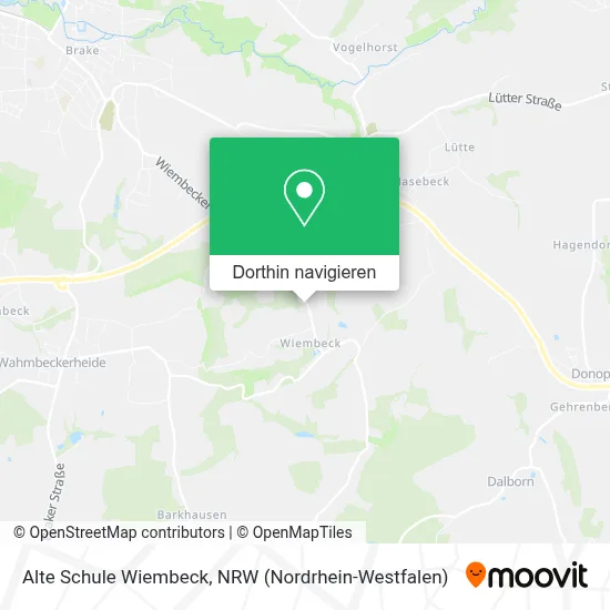 Alte Schule Wiembeck Karte