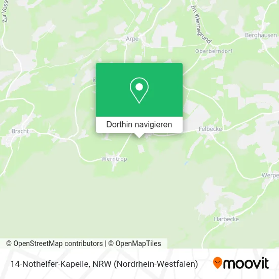 14-Nothelfer-Kapelle Karte