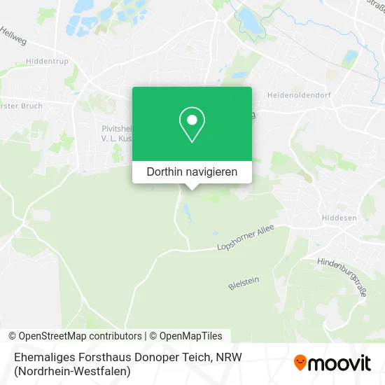 Ehemaliges Forsthaus Donoper Teich Karte