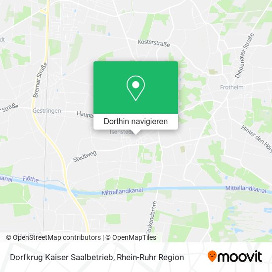 Dorfkrug Kaiser Saalbetrieb Karte