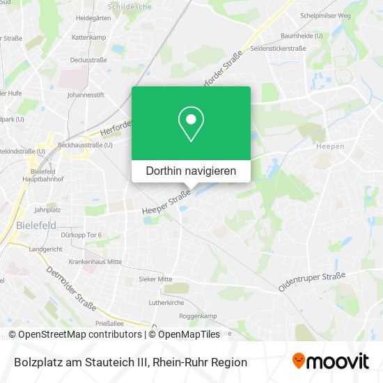 Bolzplatz am Stauteich III Karte