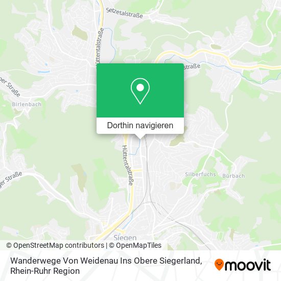 Wanderwege Von Weidenau Ins Obere Siegerland Karte