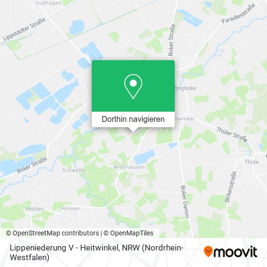 Lippeniederung V - Heitwinkel Karte