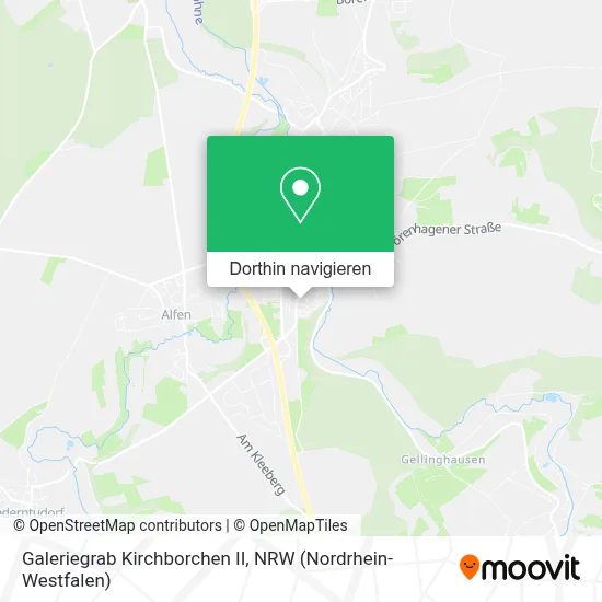 Galeriegrab Kirchborchen II Karte