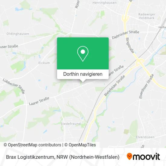 Brax Logistikzentrum Karte