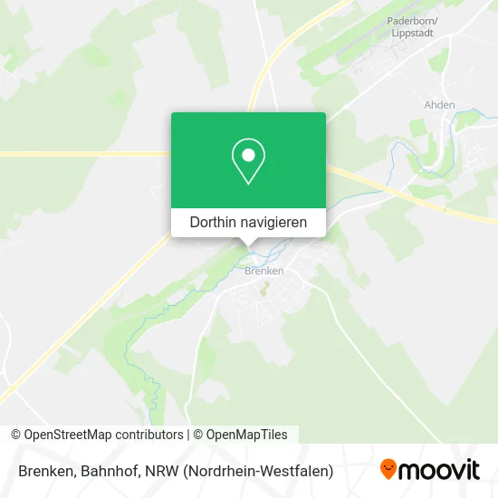 Brenken, Bahnhof Karte