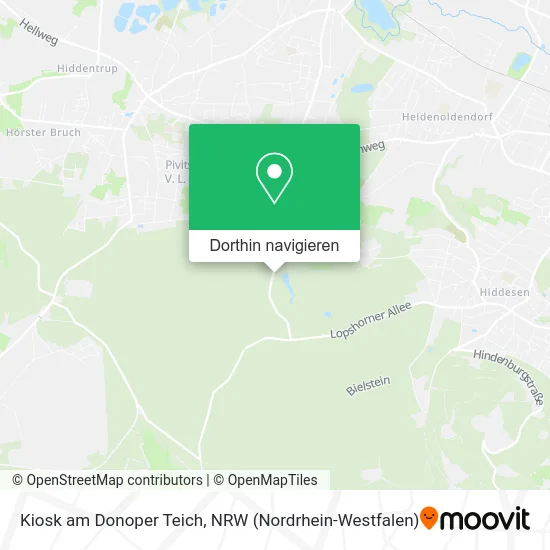 Kiosk am Donoper Teich Karte