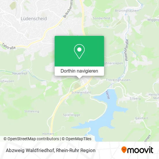 Abzweig Waldfriedhof Karte