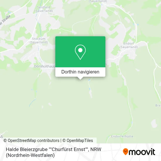 Halde Bleierzgrube "Churfürst Ernst" Karte