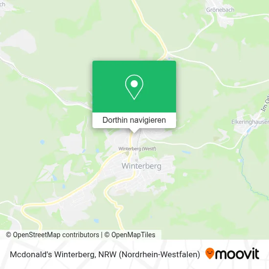 Mcdonald's Winterberg Karte