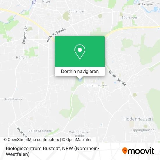 Biologiezentrum Bustedt Karte