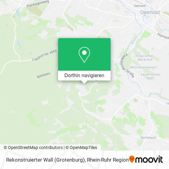 Rekonstruierter Wall (Grotenburg) Karte