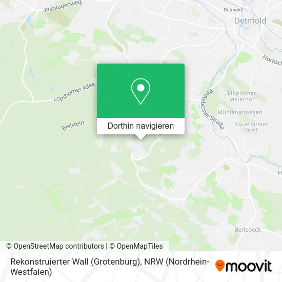 Rekonstruierter Wall (Grotenburg) Karte