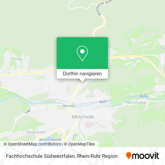 Fachhochschule Südwestfalen Karte