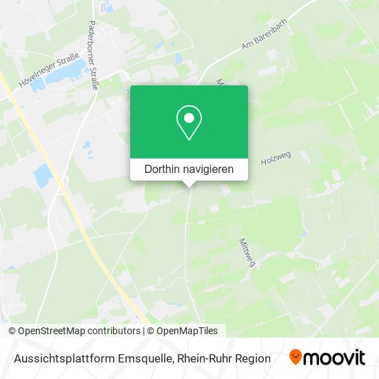 Aussichtsplattform Emsquelle Karte