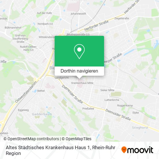 Altes Städtisches Krankenhaus Haus 1 Karte