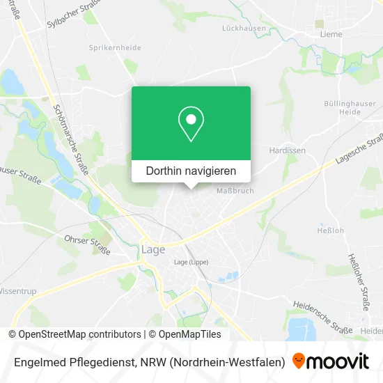 Engelmed Pflegedienst Karte