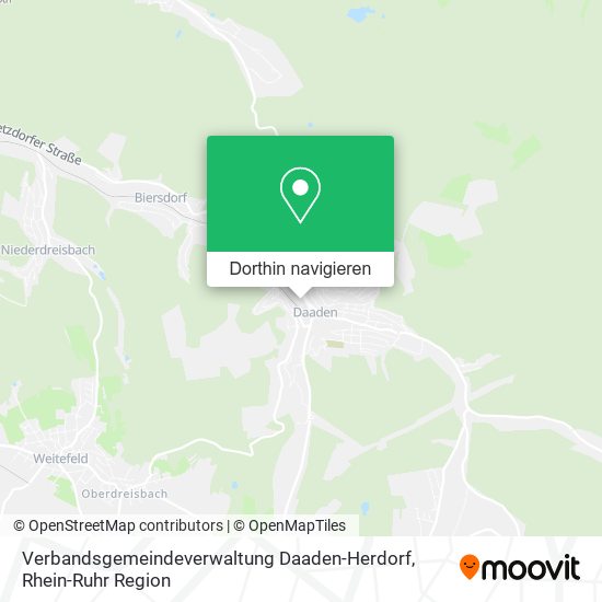 Verbandsgemeindeverwaltung Daaden-Herdorf Karte