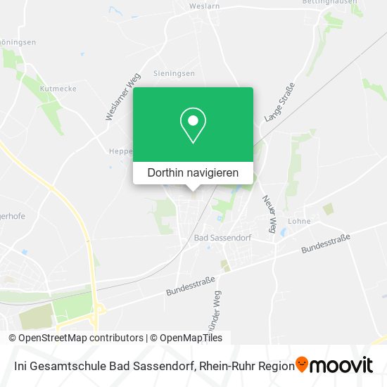 Ini Gesamtschule Bad Sassendorf Karte