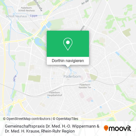 Gemeinschaftspraxis Dr. Med. H.-O. Wippermann & Dr. Med. H. Krause Karte