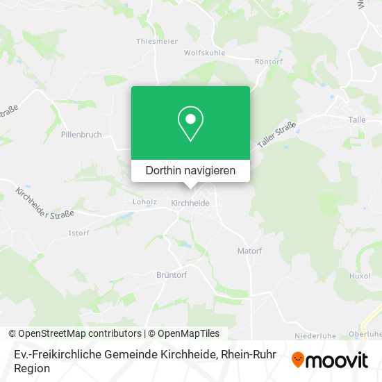 Ev.-Freikirchliche Gemeinde Kirchheide Karte