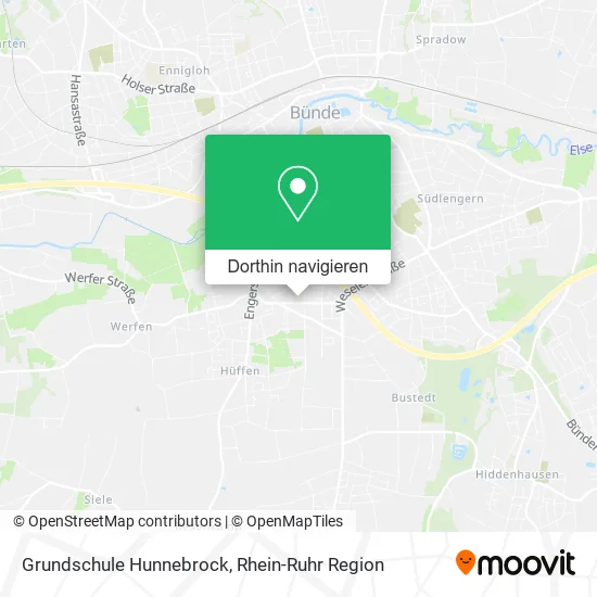 Grundschule Hunnebrock Karte